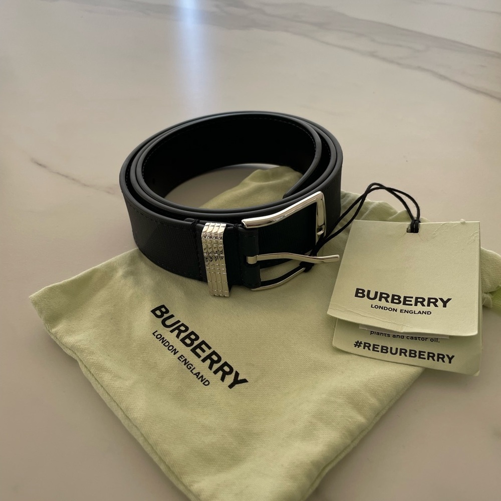 Burberry Charcoal/Silver Belt
